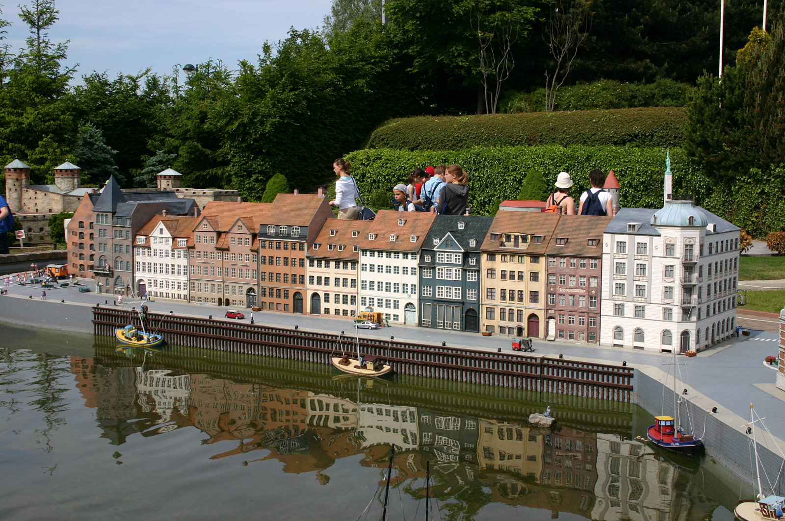 Nyhavn waterfront, Copenhagen, Denmark (Mini-Europe park, Brussels)